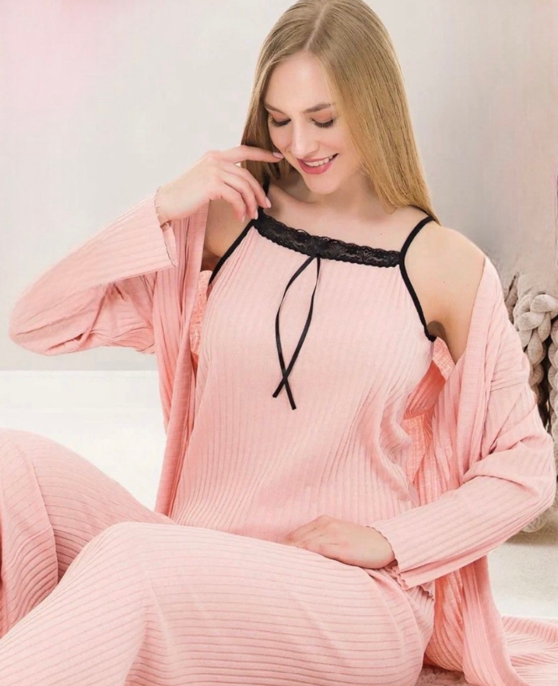 Σετ ρίπ 3 τεμαχίων Peach