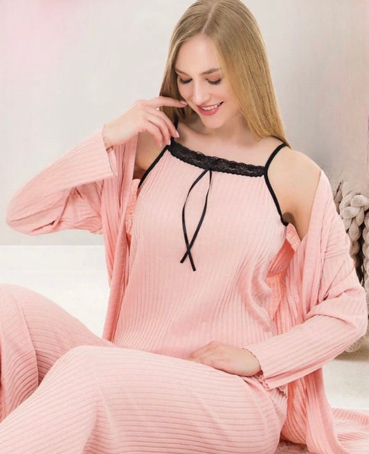 Σετ ρίπ 3 τεμαχίων Peach