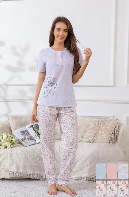 Κοντομάνικη πιτζάμα 51411